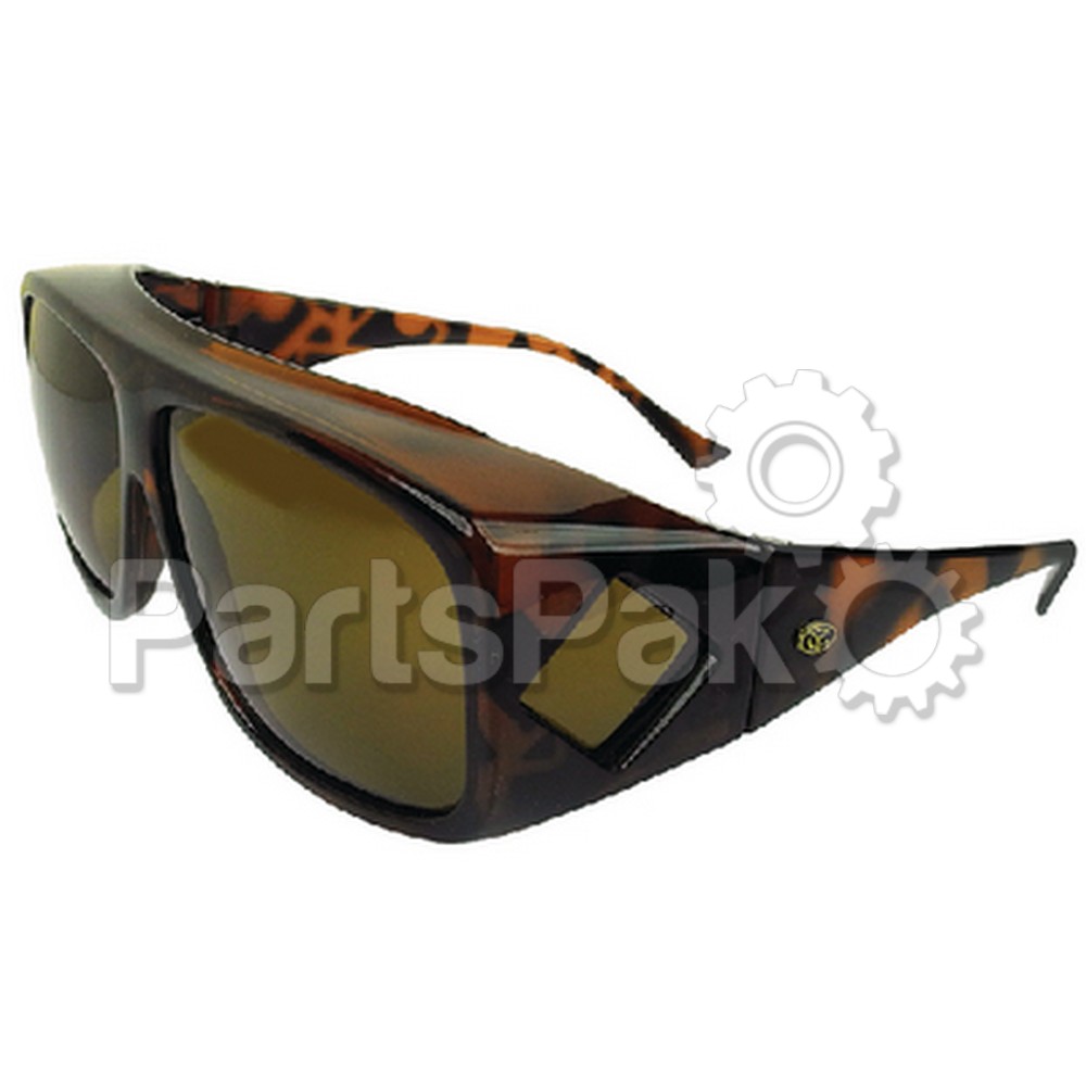 Yachters Choice 45034; Over-The-Top Tort Frame Brown Large Sunglasses