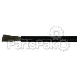 Cobra Wire & Cable A2004T0725FT; 4 Ga Black Battery Cable 25 Ft; LNS-446-A2004T0725FT