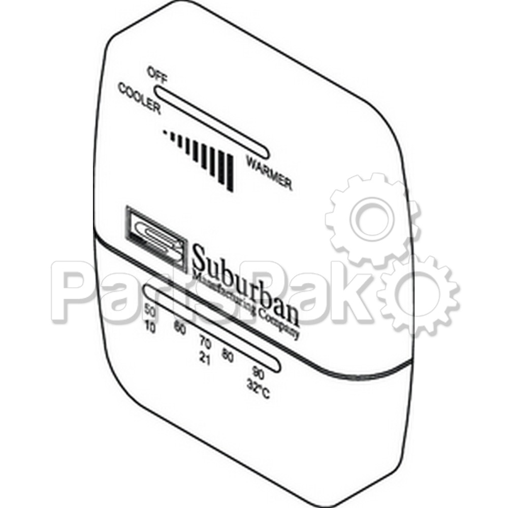 Suburban 161154; Wall Thermostat-Heat Only