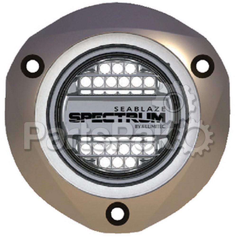 Lumitec 101320; SeaBlazeX Spectrum Underwater Light, Bronze, Spectrum RGBW