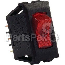 JR Products 12515; Illuminated 12V On/ Off Switch Red/ Black