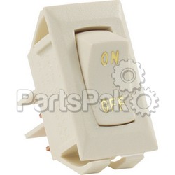 JR Products 12615; Labeled 12V On/ Off Switch Ivory; LNS-342-12615
