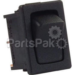 JR Products 12815; Mini 12V Momentary-On/ Off Switch Black; LNS-342-12815