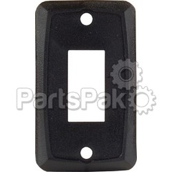 JR Products 12855; Single Face Plate Black; LNS-342-12855