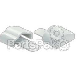 JR Products 49615; Full Extrusion End Cap Polar White; LNS-342-49615