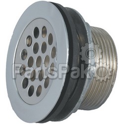 JR Products 9495211022; RV Shower Strainer with Grid, Locknut, Slipnut & Rubber & Plastic Washer; LNS-342-9495211022