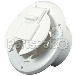 JR Products S2310A; Round Cable Hatch Polar White