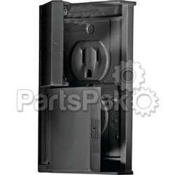 RV Designer S907; Outlet Dual W- Cover Black; LNS-350-S907