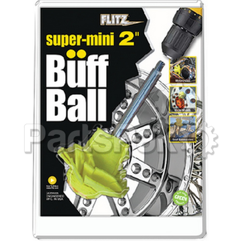 Flitz SM10250; Super Mini Buffball 2 Inch Clamshell
