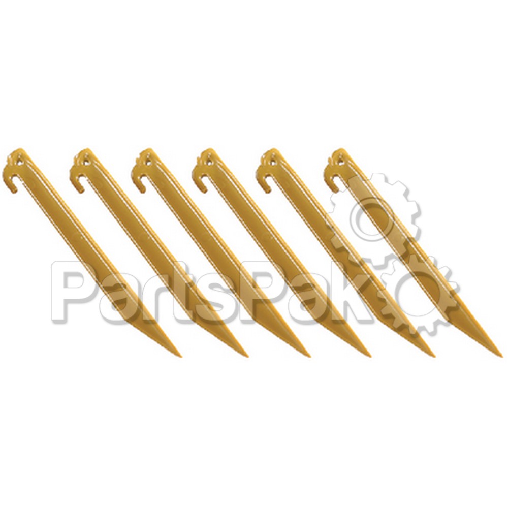 Coleman 2000016449; Tent Stakes Yellow 6-Pack