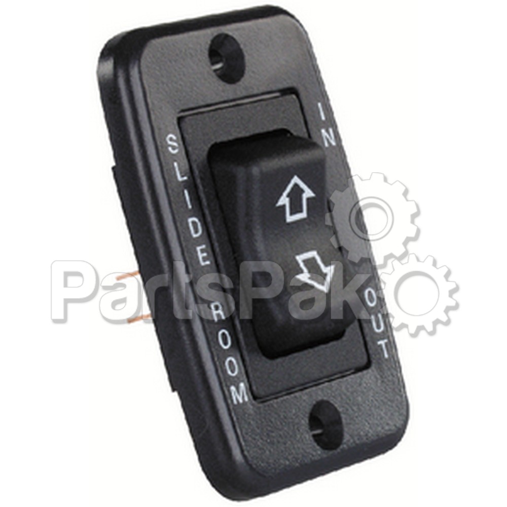 JR Products 12355; Single Slideout Switch Black