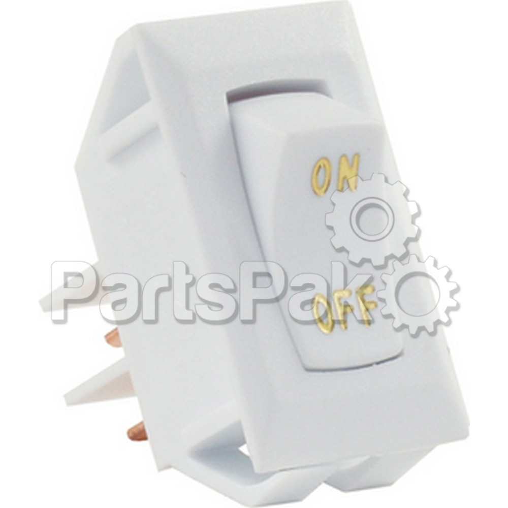 JR Products 12585; Labeled 12V On/ Off Switch White