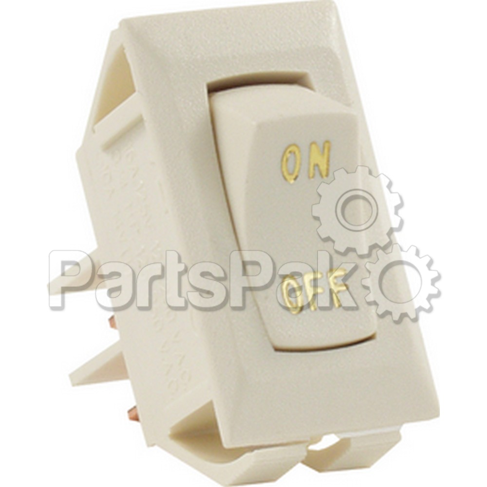 JR Products 12615; Labeled 12V On/ Off Switch Ivory