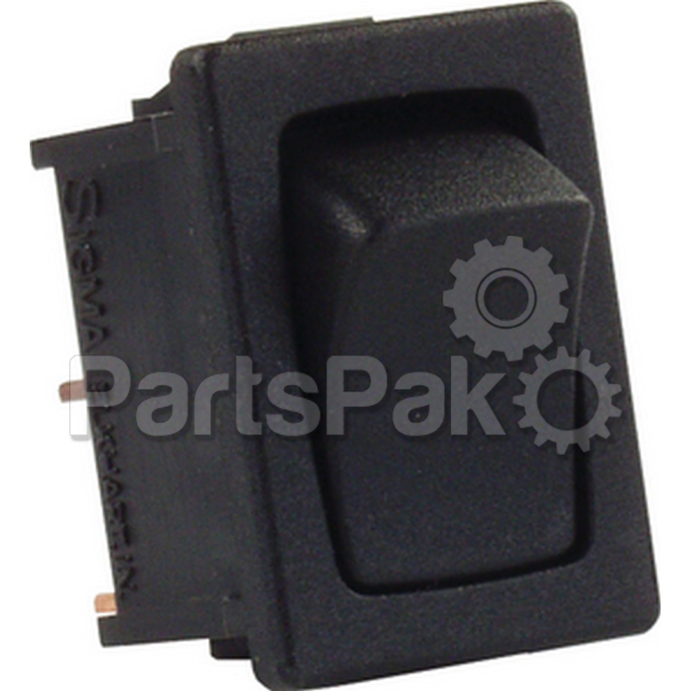 JR Products 12815; Mini 12V Momentary-On/ Off Switch Black