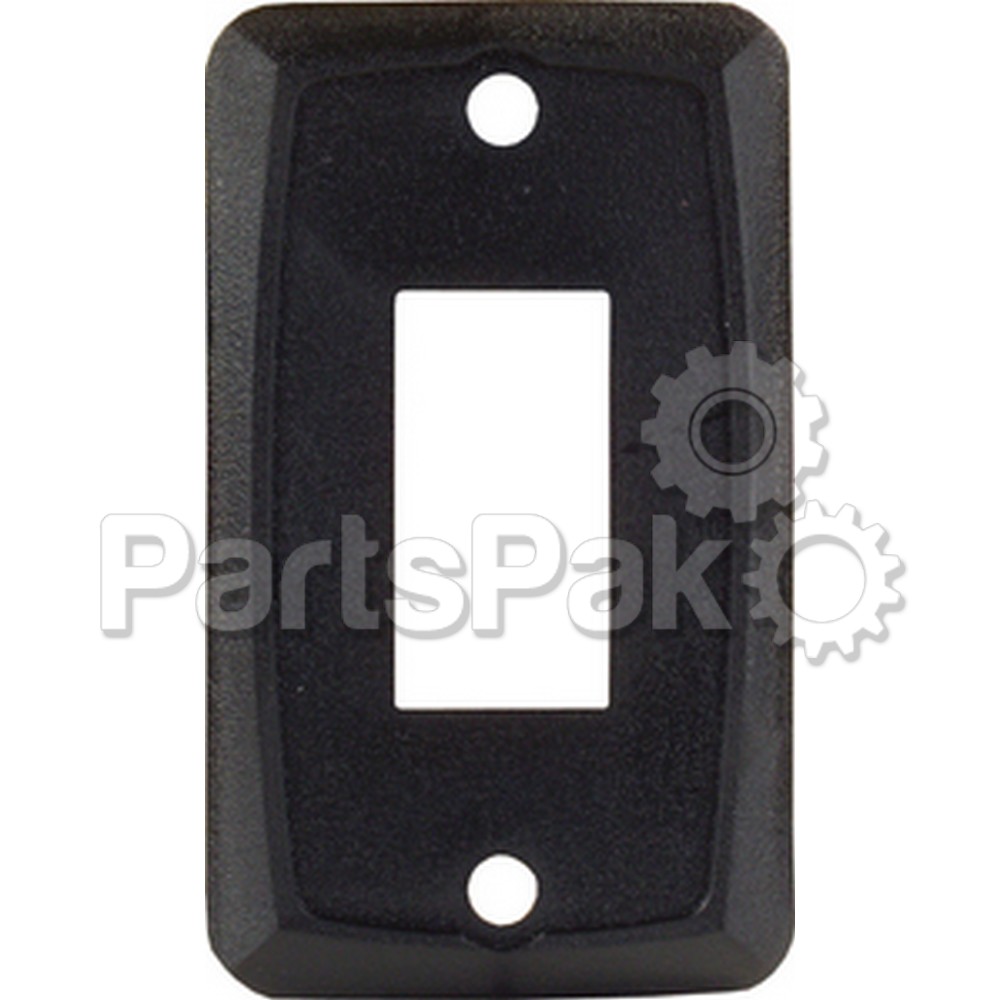 JR Products 12855; Single Face Plate Black