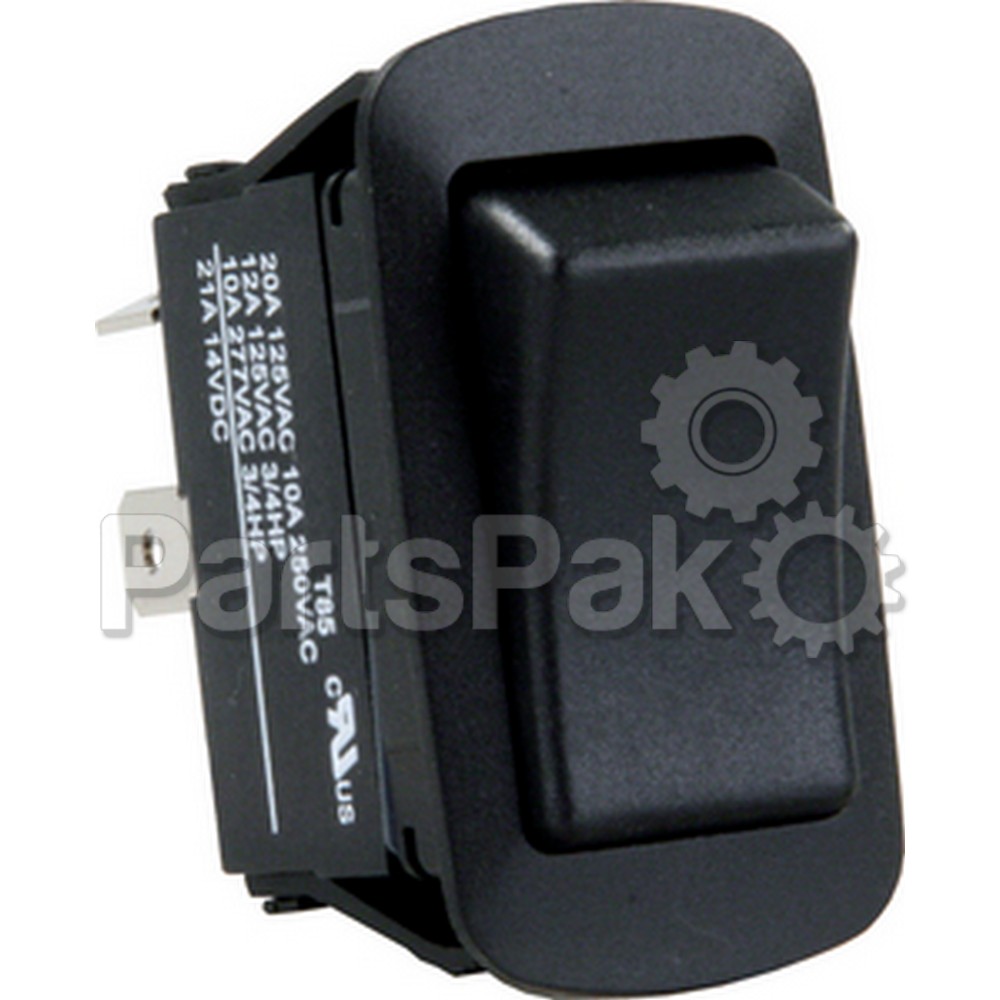 JR Products 13795; Spst On/ Off Black Switch