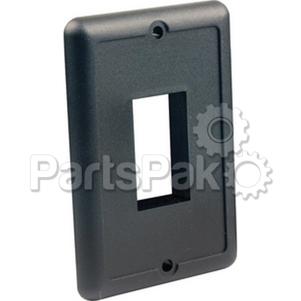 JR Products 14045; Ip66 Single Switch Plate Black