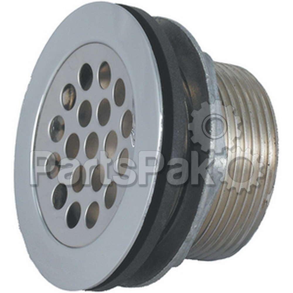 JR Products 9495211022; RV Shower Strainer with Grid, Locknut, Slipnut & Rubber & Plastic Washer