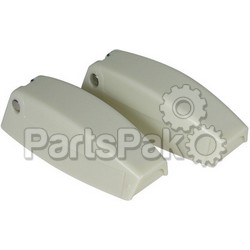 Camco 44163; Baggage Door Catch 2 Pack Colonial White; LNS-117-44163