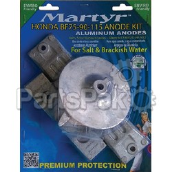Martyr (Canada Metal Pacific) CMHBF75115KITM; Anode Fits Honda Bf75-90-115 hp Outboard Magnesium