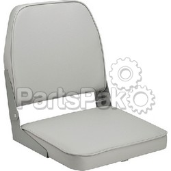 Attwood 98395GY; Padded Fish Seat Gray