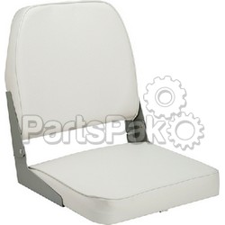 Attwood 98395WH; Padded Fish Seat White; LNS-23-98395WH