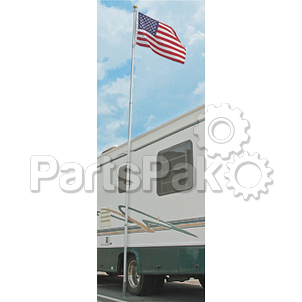 Camco 51600; Flag Pole 20 Foot Telescoping
