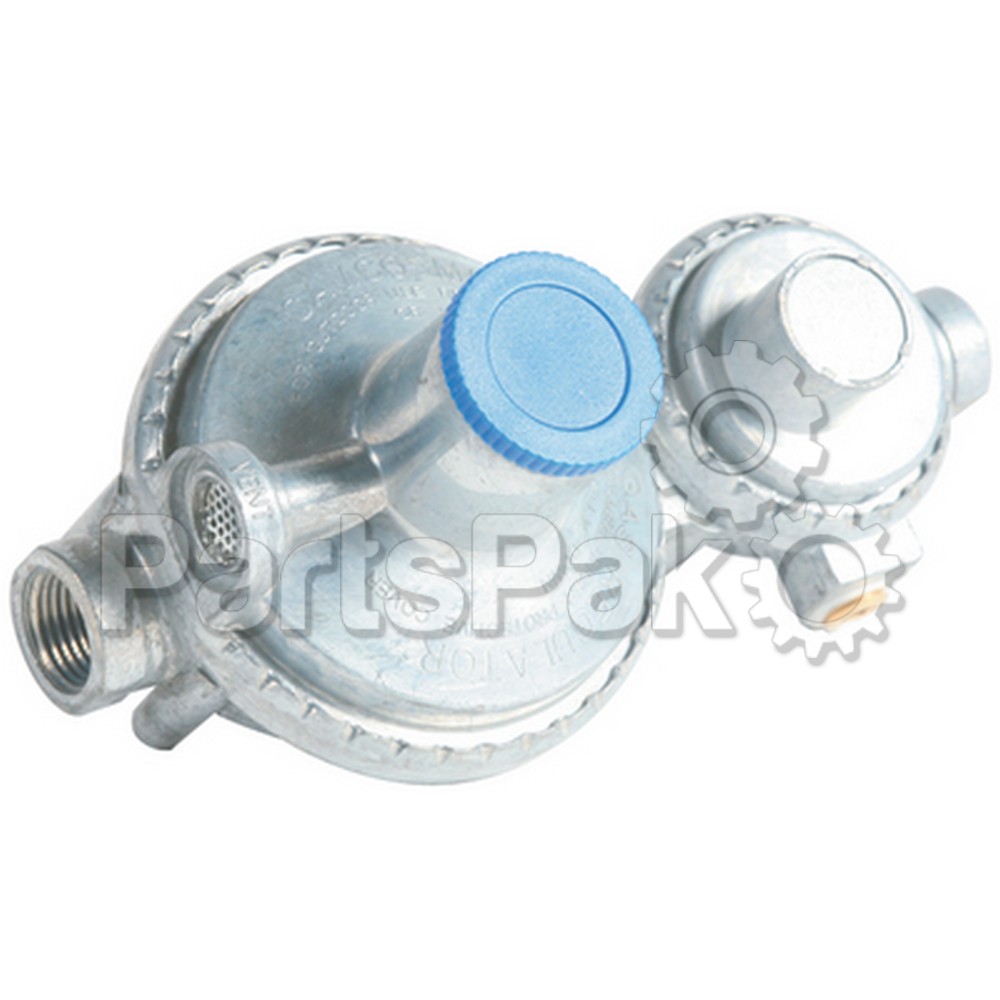Camco 59313; Two Stage Regulator-Vertical