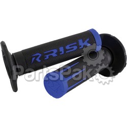 Risk Racing 285; Fusion 2.0 Motorcycle Grips Blue