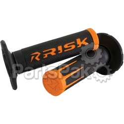 Risk Racing 287; Fusion 2.0 Motorcycle Grips Orange; 2-WPS-05-1034