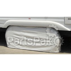 Adco Products 3922; White Double Axle Tyre Tire Guard 30-32 Inch; LNS-104-3922