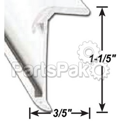 AP Products 0218500216; Corner Molding Black 16 Foot