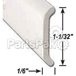 AP Products 0218720116; Flat Trim Polar White 16 Foot