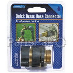 Camco 20135; Brass Quick Connect With Auth; LNS-117-20135