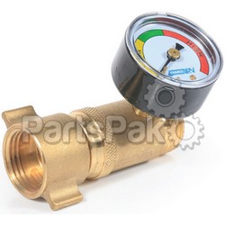 Camco 40064; 3/4 Brass Water Pressure