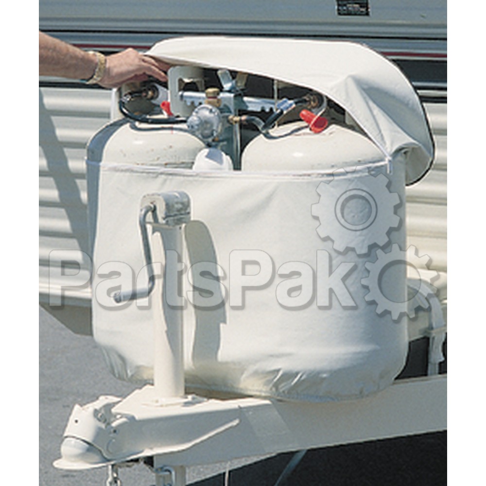Adco Products 2112; 20 LB Polar White Double Tank Cover