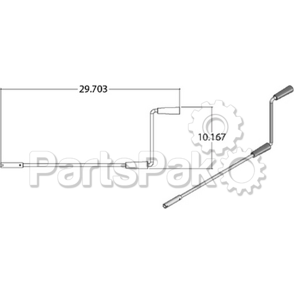 AP Products 014119226; Standard Landing Gear Crank Handles