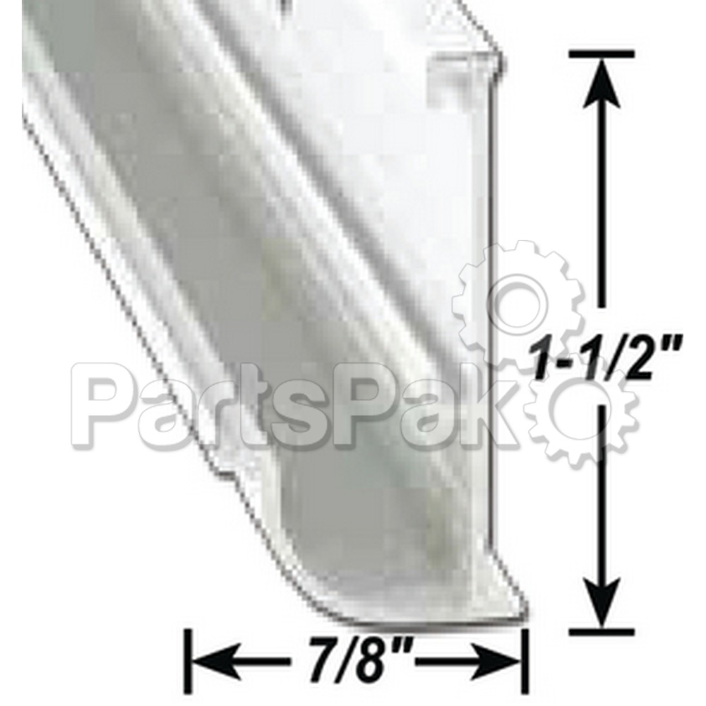 AP Products 021562018; Gutter Rail Polar White 8 Foot