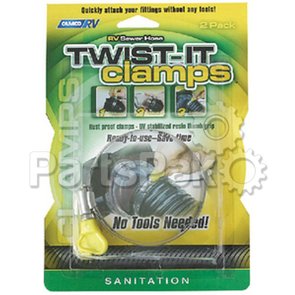 Camco 39553; Twist It Sewer Hose Clamp