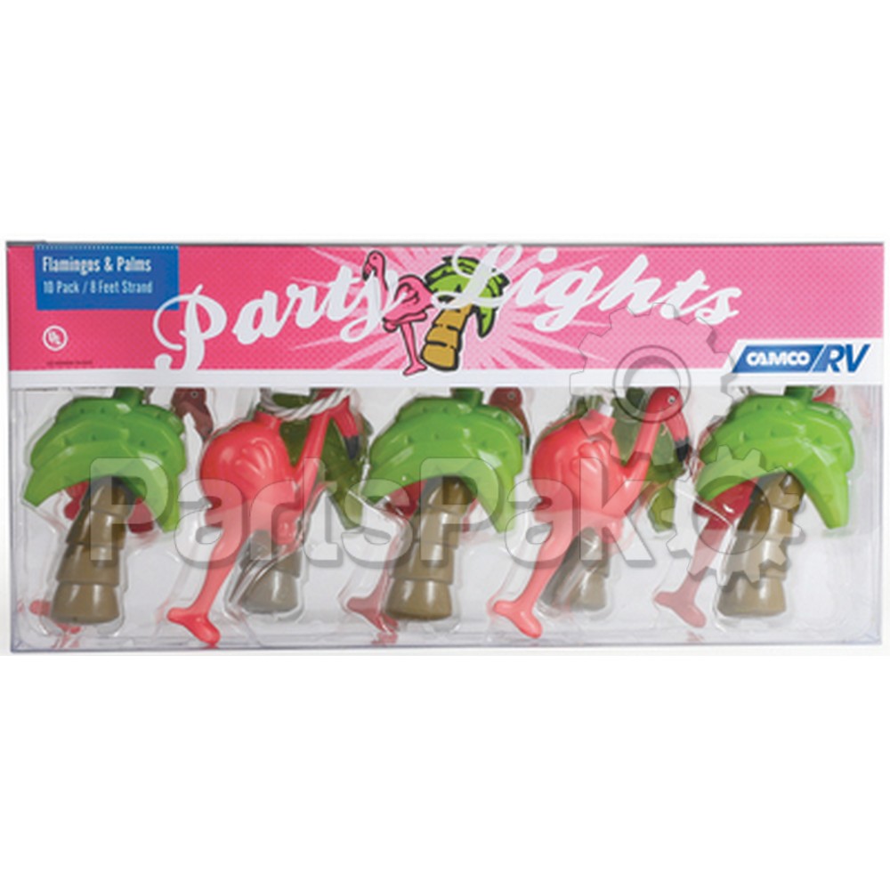 Camco 42662; Party Lights Palm Tree/ Flamin