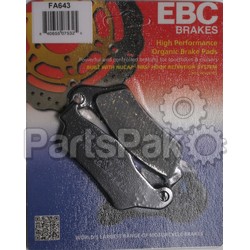 EBC Brakes FA643; Ebc Brake Pad Street Series Mo; 2-WPS-15-643