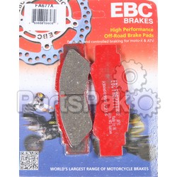 EBC Brakes FA677X; Standard Brake Pad; 2-WPS-15-677X