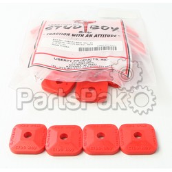 Stud Boy 2462-P1-RED; Sl Plus Backers- Red 24-Packg Stud Boy- Superlites