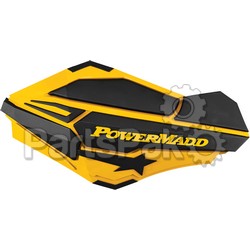 PowerMadd 34401; Pm Sentinal Handguard Fits Ski-Doo Fits SkiDoo Yellow / Black; 2-WPS-18-95180