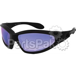 Bobster GXR001SB; Gxr Sunglasses Black Frame Smoked Blue Mirror Lens