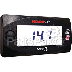 Koso BA003211; Mini 3 Narrow Band Air / Fuel Ratio Meter; 2-WPS-27-5789