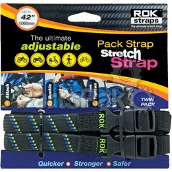 Rokstraps ROK10305; Pack Strap Black / Blue / Green 12-inch X42-inch X5/8-inch