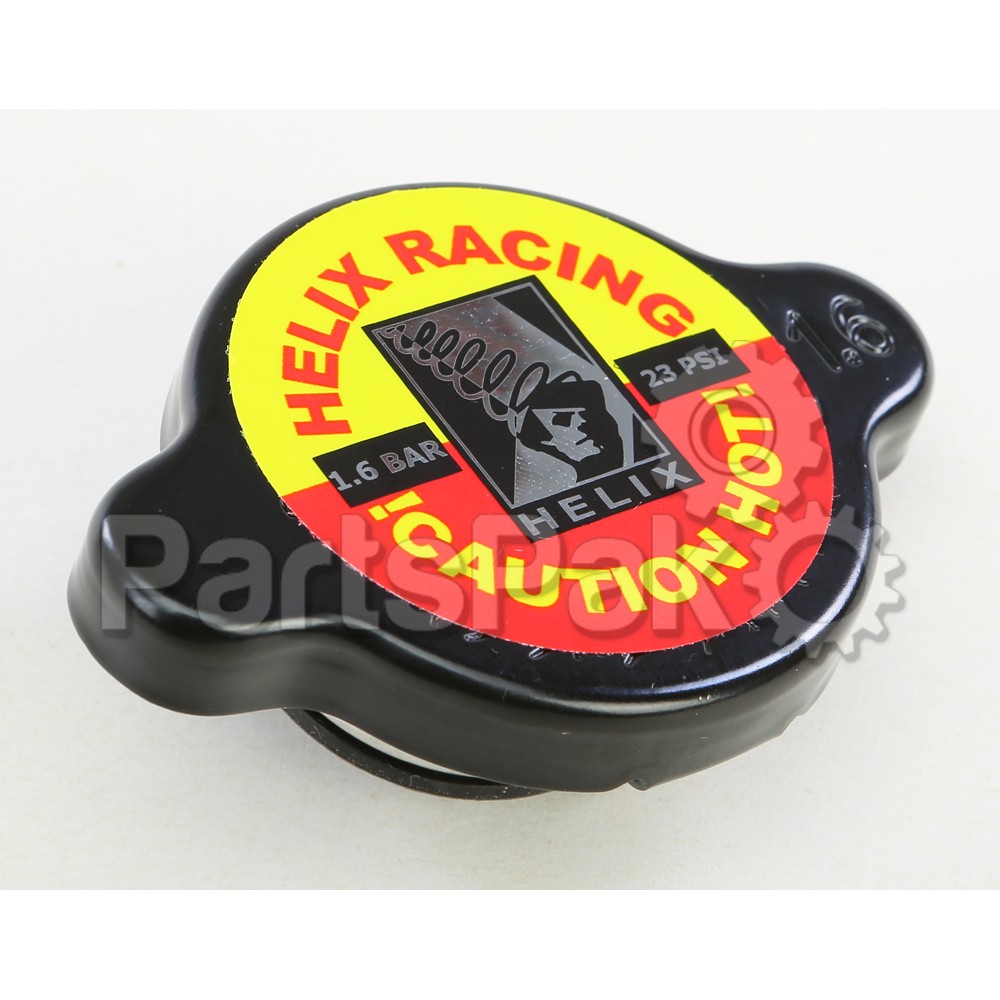 Helix Racing Products 212-1601; Radiator Cap Black 23 Psi
