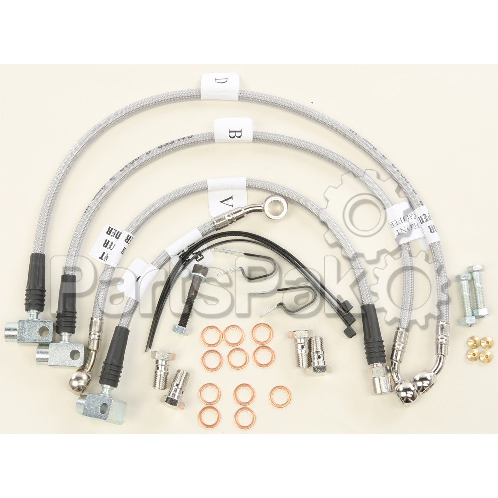 Galfer FK003D254; Stainless Steel Cable Kit Front / Rear