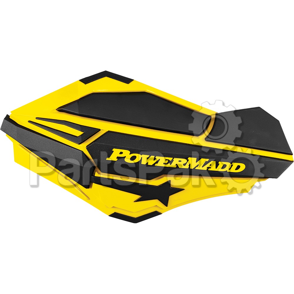 PowerMadd 34406; Pm Sentinal Handguard Fits Suzuki Yellow / Black